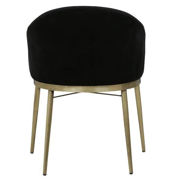 Arm Chair in Black Upholstery