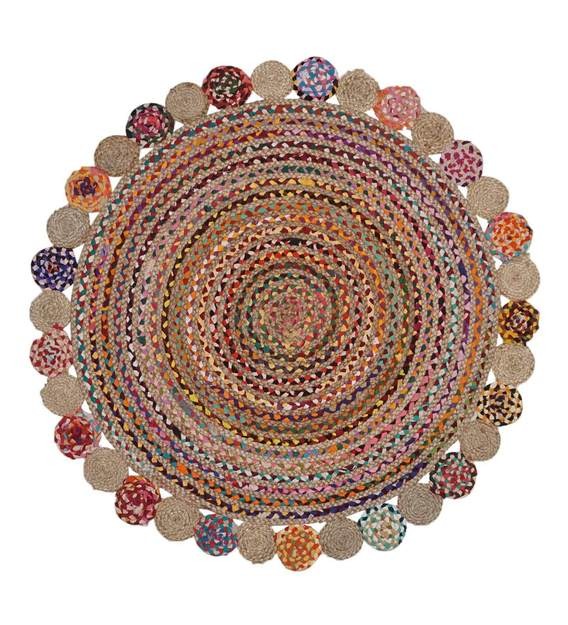 Detec™ Abstract Pattern Jute Hand Woven Rug