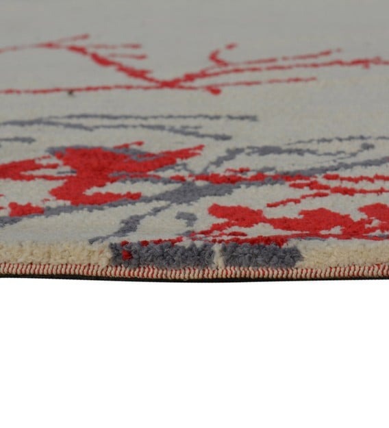 Detec™ Floral Pattern Polyester Hand Tufted Rug
