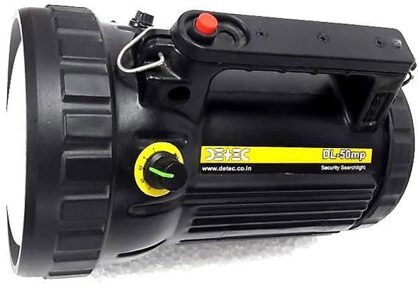 Detec™ 55 Watt Searchlight - Halogen Bulb - Rechargeable Search Light / Torch. (Model: DL50E)