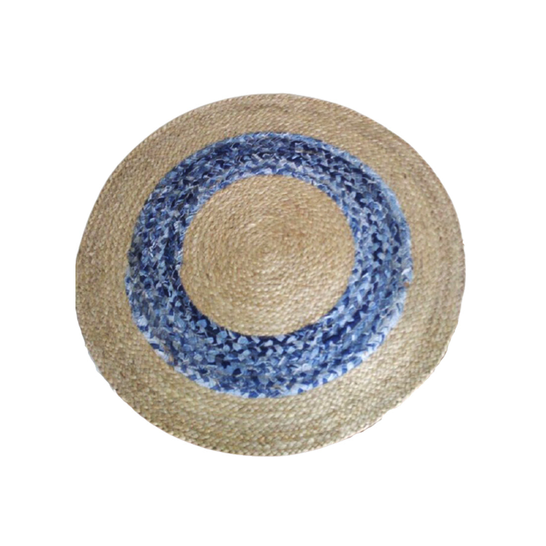 Detec™ Round Jute and Denim Rug