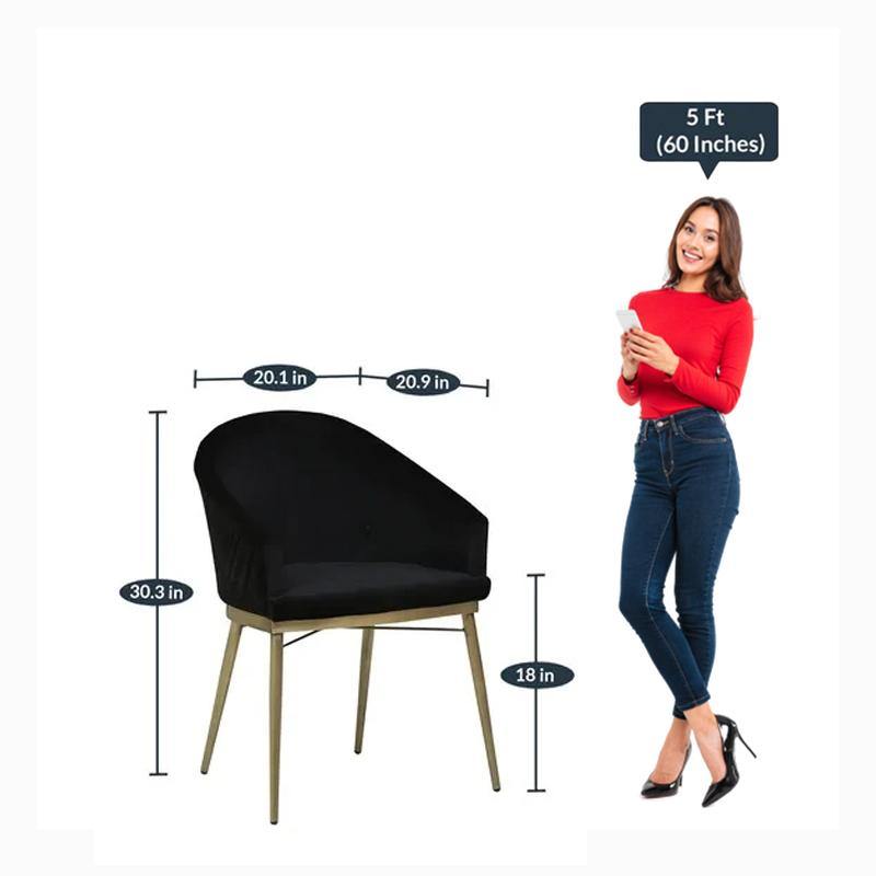 Arm Chair - Black Upholstery 