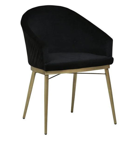 Arm Chair in Black Upholstery