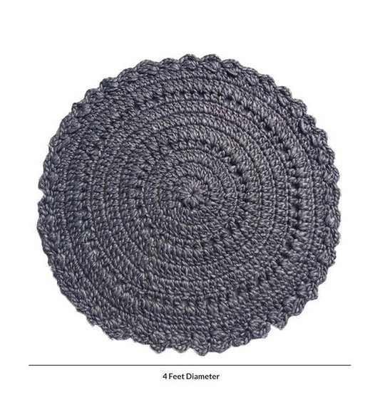 Detec™ Floral Pattern Jute Hand Tufted Jute Rug