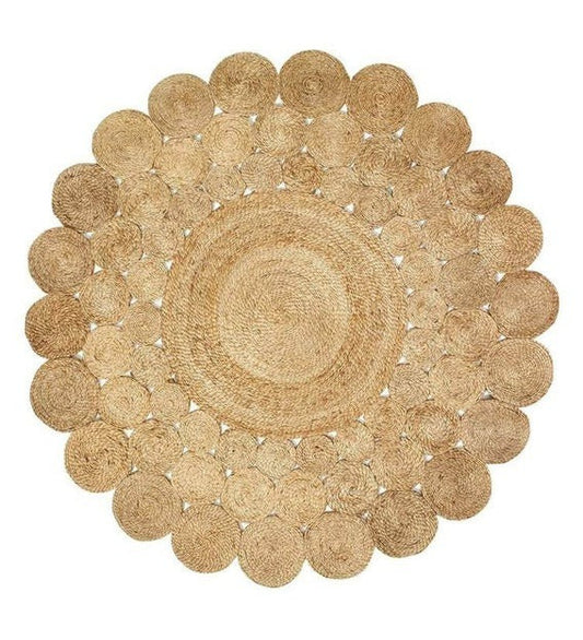 Detec™ Floral Pattern Jute Hand Tufted Rug