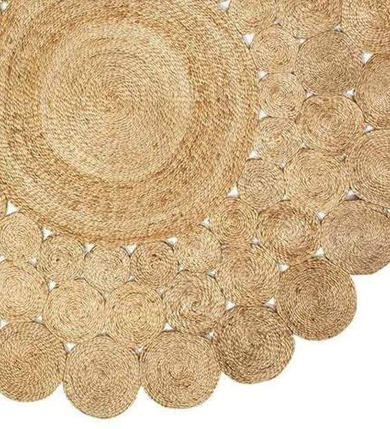 Detec™ Floral Pattern Jute Hand Tufted Rug