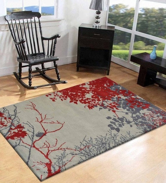 Detec™ Floral Pattern Polyester Hand Tufted Rug