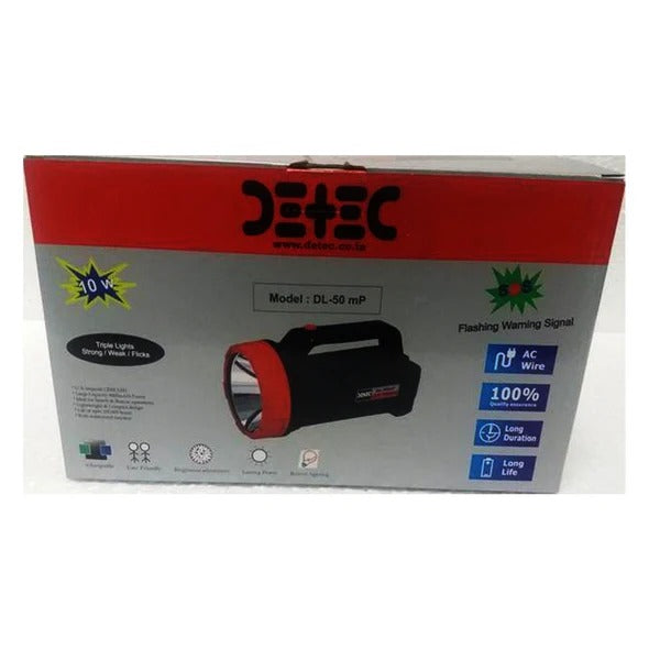 Detec™ Rechargeable 10 Watt Searchlight/Torch  - Led Bulb