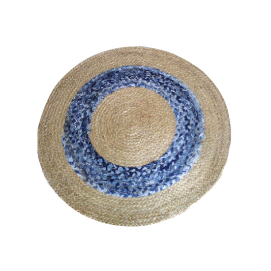 Detec™ Round Jute and Denim Rug